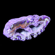 Purplish Electroplated Agate Quartz geodes 48-52mm 48-69g in sunlight - Rocks and Things Store