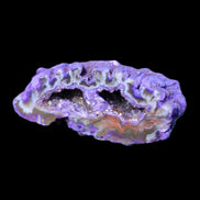 Purplish Electroplated Agate Quartz geodes 48-52mm 48-69g in sunlight - Rocks and Things Store