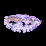 Purplish Electroplated Agate Quartz geodes 48-52mm 48-69g in sunlight - Rocks and Things Store