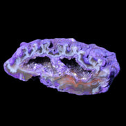 Purplish Electroplated Agate Quartz geodes 48-52mm 48-69g in sunlight - Rocks and Things Store