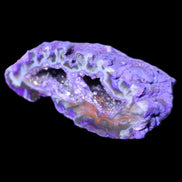 Purplish Electroplated Agate Quartz geodes 48-52mm 48-69g in sunlight - Rocks and Things Store