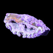 Purplish Electroplated Agate Quartz geodes 48-52mm 48-69g in sunlight - Rocks and Things Store