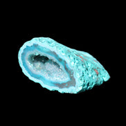 Electroplated Agate Quartz geodes range- greenish, 35-57g in sunlight - Rocks and Things Store