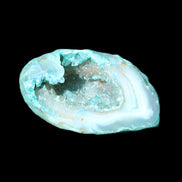 Electroplated Agate Quartz geodes range- greenish, 35-57g in sunlight - Rocks and Things Store