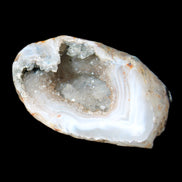 Agate Quartz geodes 52*30*31mm 49g in sunlight - Rocks and Things Store