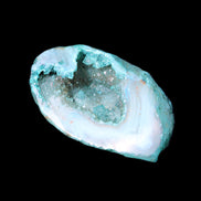 Electroplated Agate Quartz geodes range- greenish, 35-57g in sunlight - Rocks and Things Store