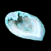 Electroplated Agate Quartz geodes range- greenish, 35-57g in sunlight - Rocks and Things Store