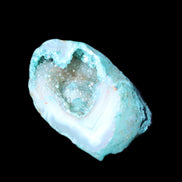 Electroplated Agate Quartz geodes range- greenish, 35-57g in sunlight - Rocks and Things Store