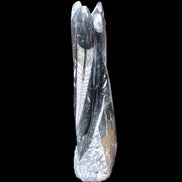 Orthoceras sculpture tower from Morocco 230*65mm 1030g in sunlight - Rocks and Things Store