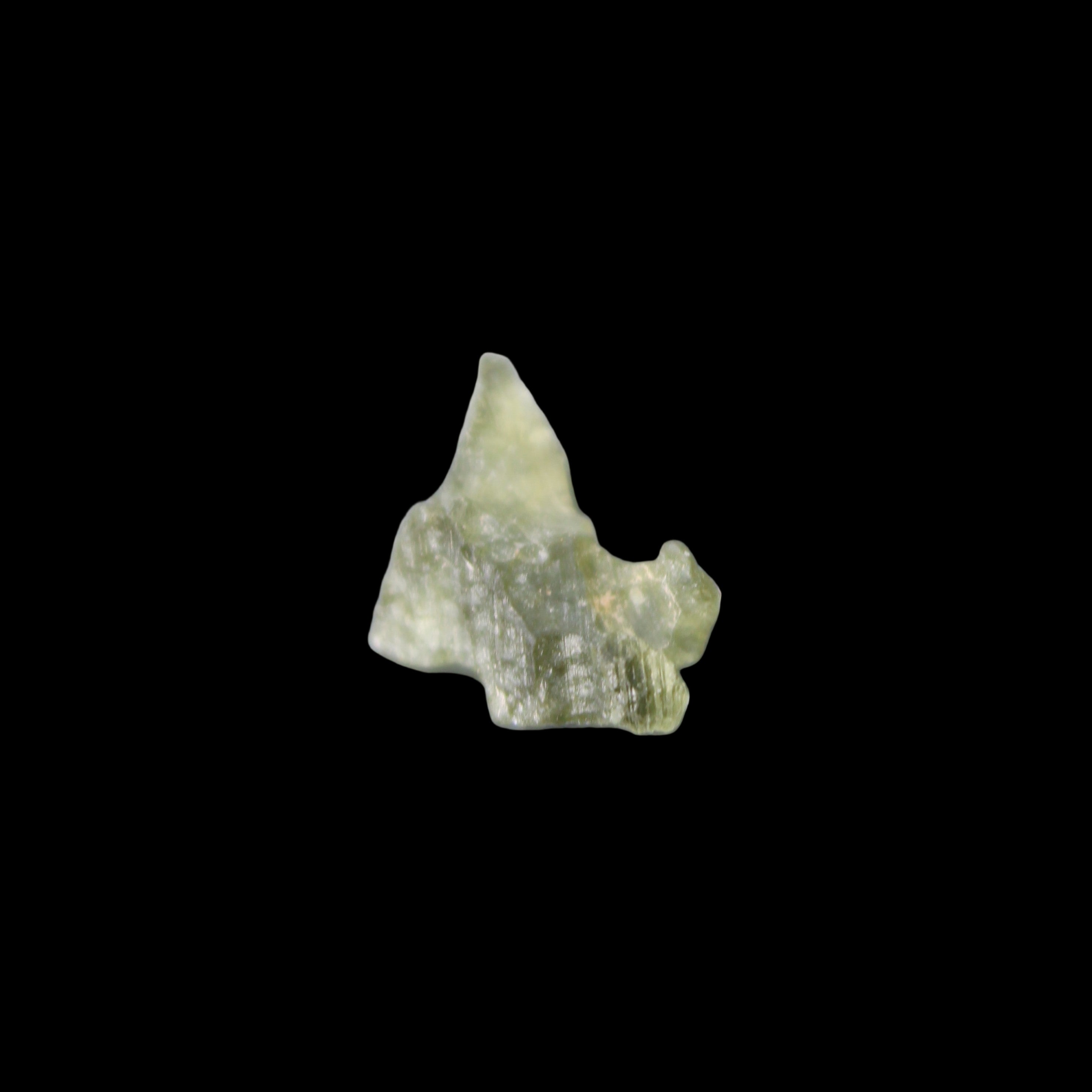 Moldavite from Czech Republic14*9mm 5.5ct 1.1g in sunlight - Rocks and Things Store