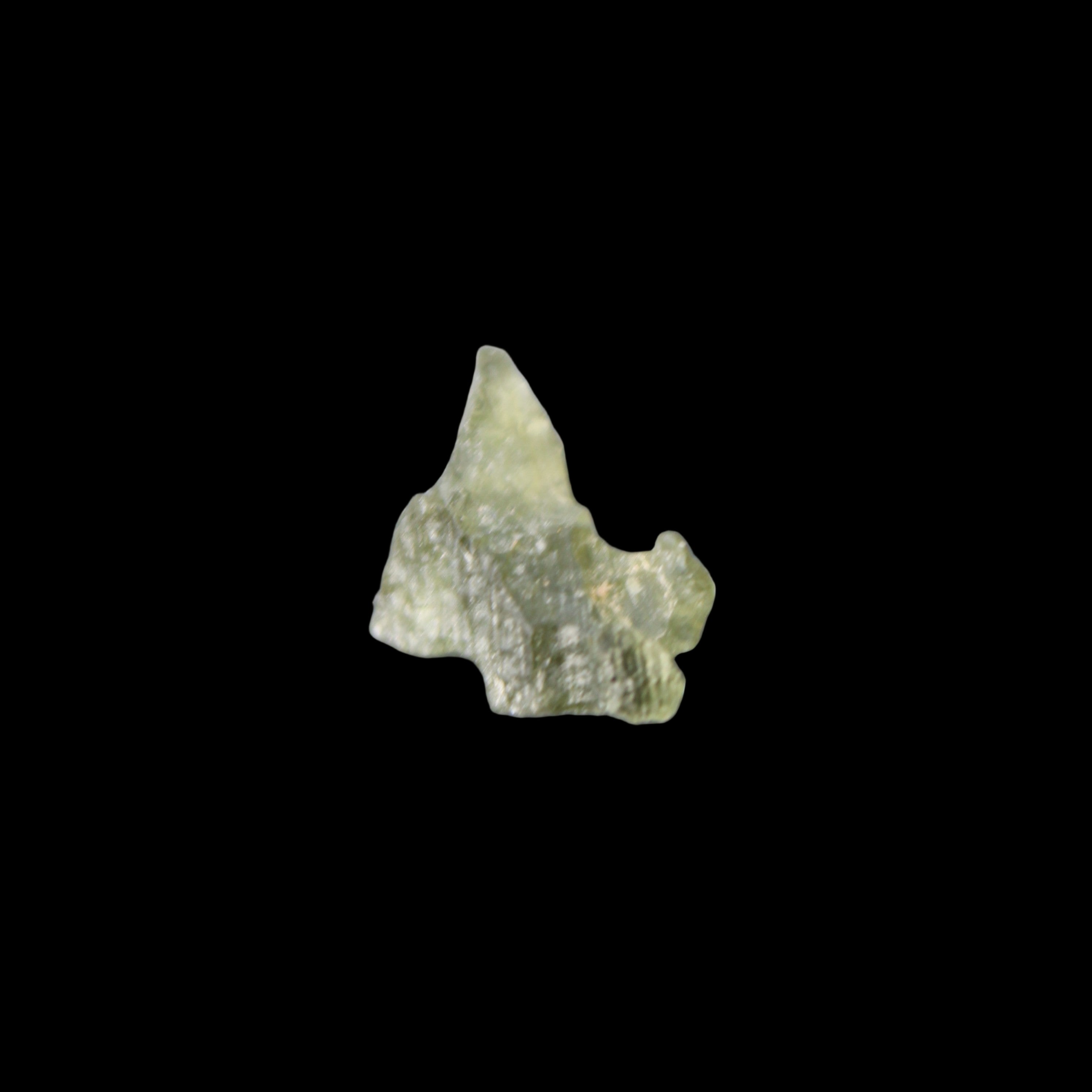 Moldavite from Czech Republic14*9mm 5.5ct 1.1g in sunlight - Rocks and Things Store