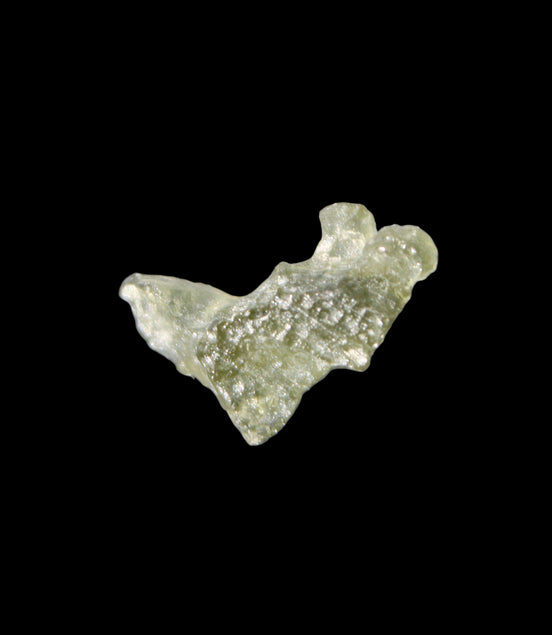 Moldavite from Czech Republic14*9mm 5.5ct 1.1g in sunlight - Rocks and Things Store