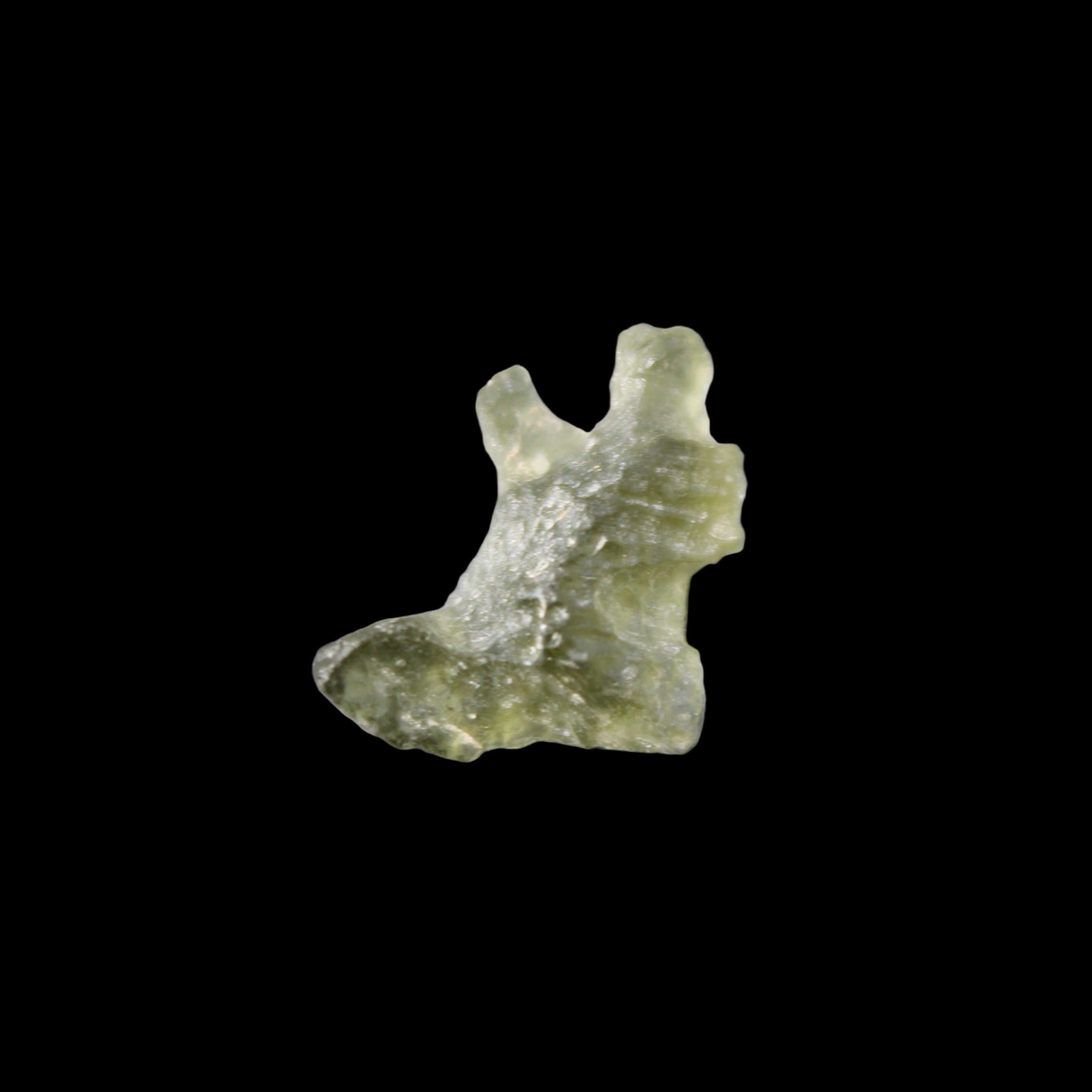 Moldavite from Czech Republic14*9mm 5.5ct 1.1g in sunlight - Rocks and Things Store