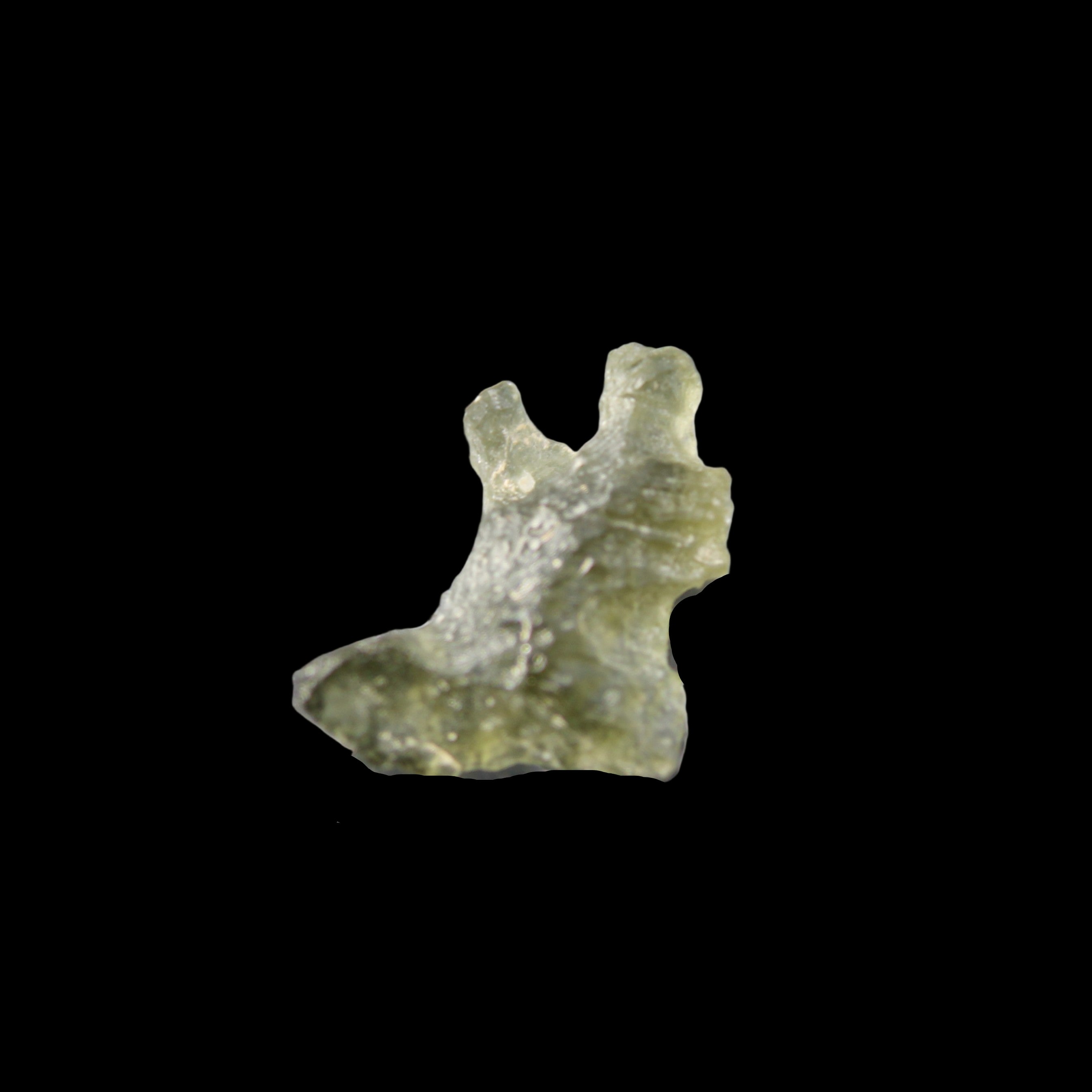 Moldavite from Czech Republic14*9mm 5.5ct 1.1g in sunlight - Rocks and Things Store