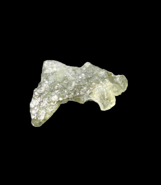 Moldavite from Czech Republic14*9mm 5.5ct 1.1g in sunlight - Rocks and Things Store