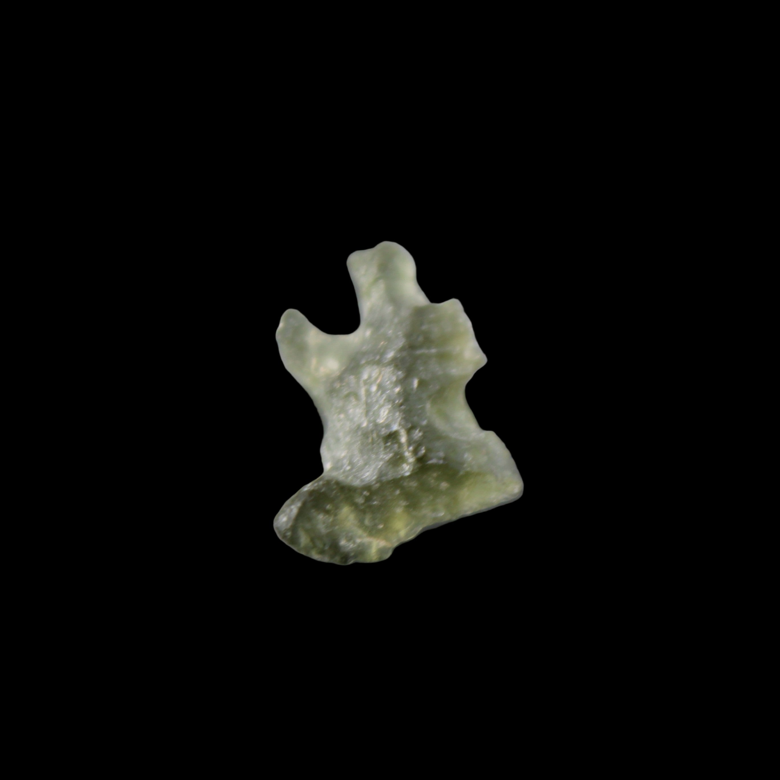 Moldavite from Czech Republic14*9mm 5.5ct 1.1g in sunlight - Rocks and Things Store