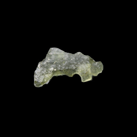 Moldavite from Czech Republic14*9mm 5.5ct 1.1g in sunlight - Rocks and Things Store