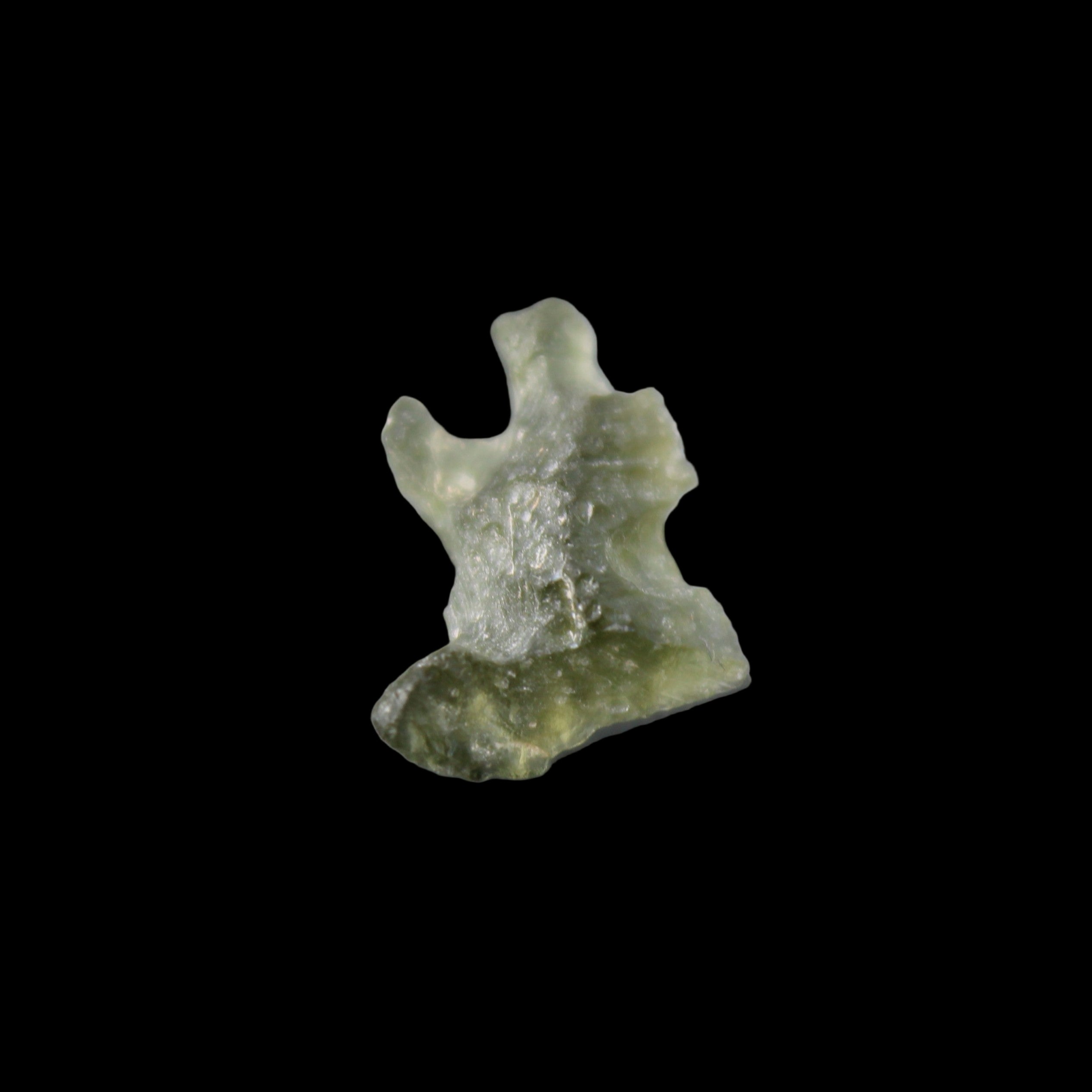 Moldavite from Czech Republic14*9mm 5.5ct 1.1g in sunlight - Rocks and Things Store