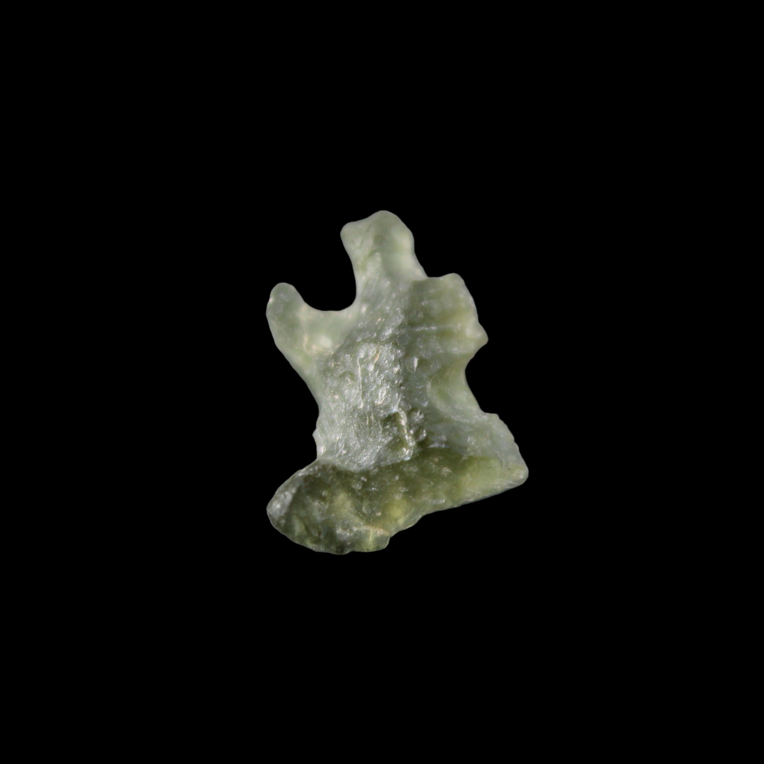 Moldavite from Czech Republic14*9mm 5.5ct 1.1g in sunlight - Rocks and Things Store