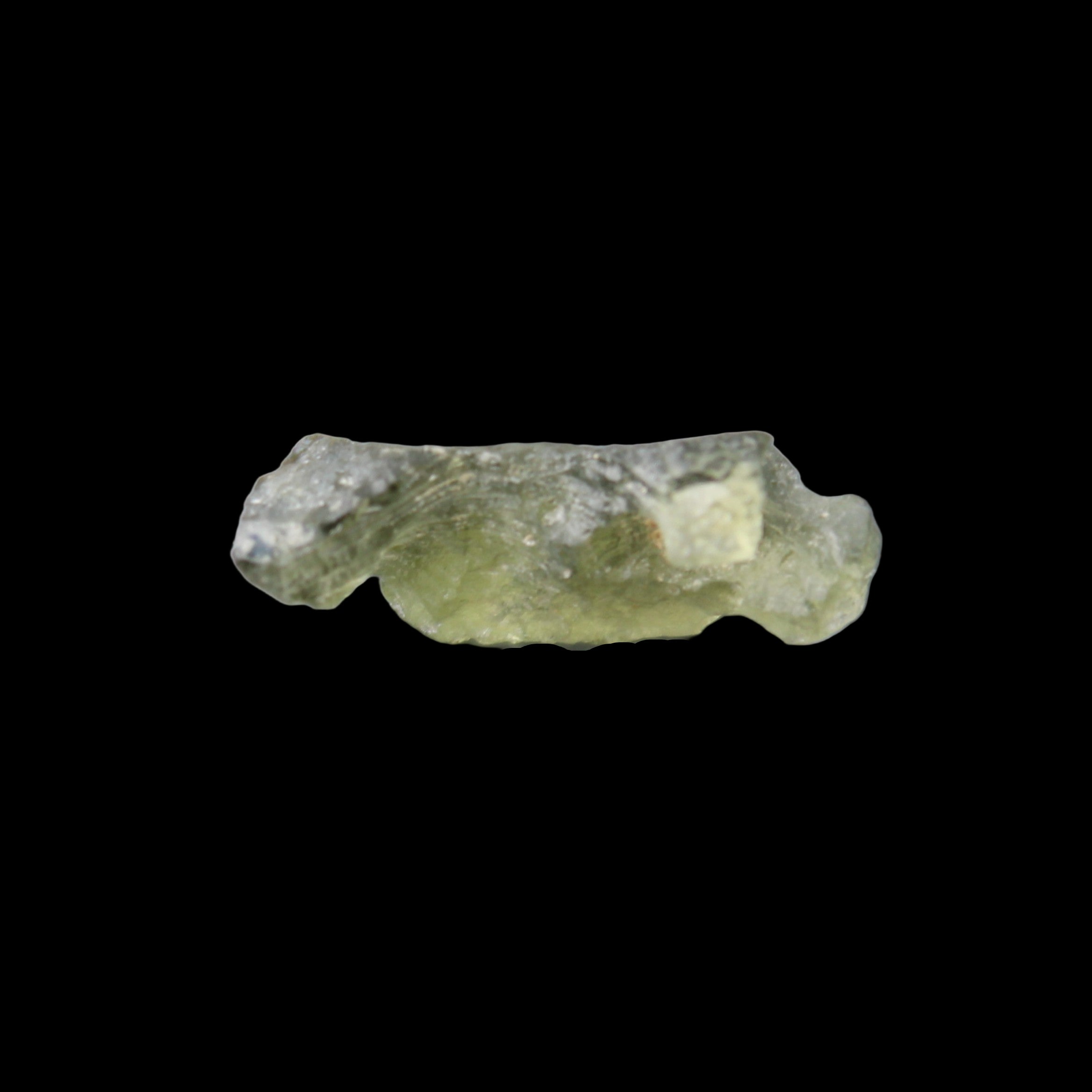 Moldavite from Czech Republic14*9mm 5.5ct 1.1g in sunlight - Rocks and Things Store
