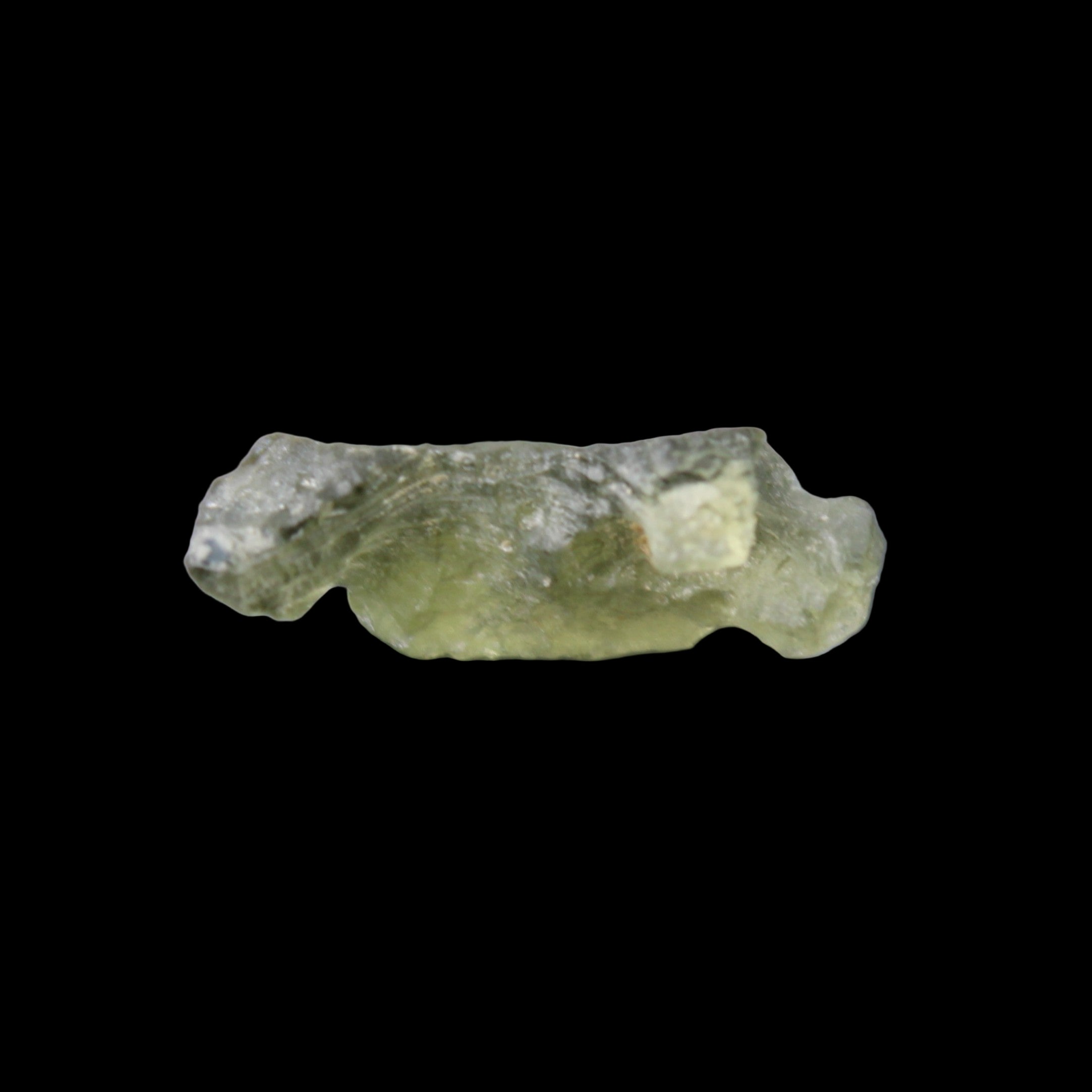 Moldavite from Czech Republic14*9mm 5.5ct 1.1g in sunlight - Rocks and Things Store