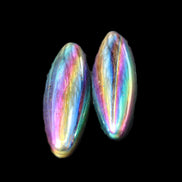 Magnetic Rainbow Hematite Buzz stones pair 56-60mm 93-107g in sunlight - Rocks and Things Store
