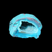 Electroplated Agate Quartz geodes range- greenish, 35-57g in sunlight - Rocks and Things Store