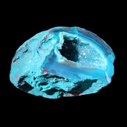 Electroplated Agate Quartz geodes range- greenish, 35-57g in sunlight - Rocks and Things Store