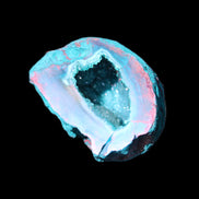 Electroplated Agate Quartz geodes range- greenish, 35-57g in sunlight - Rocks and Things Store