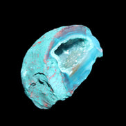 Electroplated Agate Quartz geodes range- greenish, 35-57g in sunlight - Rocks and Things Store