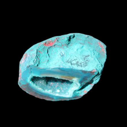Electroplated Agate Quartz geodes range- greenish, 35-57g in sunlight - Rocks and Things Store