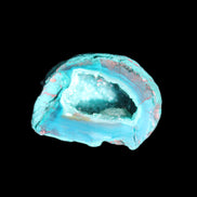 Electroplated Agate Quartz geodes range- greenish, 35-57g in sunlight - Rocks and Things Store