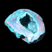 Electroplated Agate Quartz geodes range- greenish, 35-57g in sunlight - Rocks and Things Store