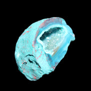 Electroplated Agate Quartz geodes range- greenish, 35-57g in sunlight - Rocks and Things Store