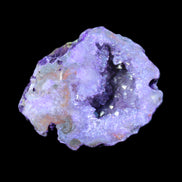 Purple Electroplated Agate Quartz geodes 49*53*32mm 69g in sunlight - Rocks and Things Store