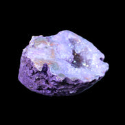 Purple Electroplated Agate Quartz geodes 49*53*32mm 69g in sunlight - Rocks and Things Store