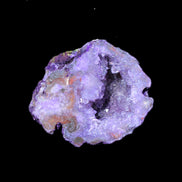 Purplish Electroplated Agate Quartz geodes 48-52mm 48-69g in sunlight - Rocks and Things Store