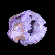 Purplish Electroplated Agate Quartz geodes 48-52mm 48-69g in sunlight - Rocks and Things Store