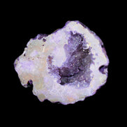 Purplish Electroplated Agate Quartz geodes 48-52mm 48-69g in sunlight - Rocks and Things Store