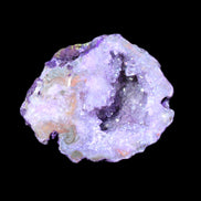 Purplish Electroplated Agate Quartz geodes 48-52mm 48-69g in sunlight - Rocks and Things Store