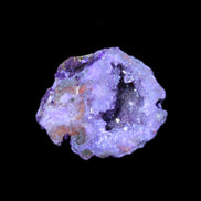 Purplish Electroplated Agate Quartz geodes 48-52mm 48-69g in sunlight - Rocks and Things Store