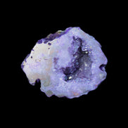 Purplish Electroplated Agate Quartz geodes 48-52mm 48-69g in sunlight - Rocks and Things Store