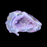 Purple Electroplated Agate Quartz geodes 51*35*27mm 48g in sunshine