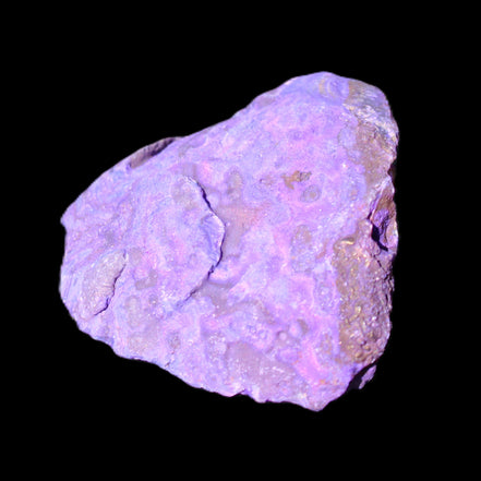 Purplish Electroplated Agate Quartz geodes 48-52mm 48-69g in sunlight - Rocks and Things Store