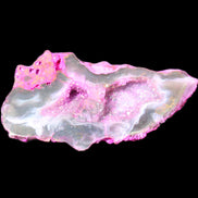 Pinkish Electroplated Agate Quartz geodes 39/55g in sunlight - Rocks and Things Store