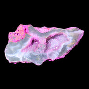 Pinkish Electroplated Agate Quartz geodes 39/55g in sunlight - Rocks and Things Store