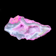 Pinkish Electroplated Agate Quartz geodes 39/55g in sunlight - Rocks and Things Store