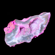 Pinkish Electroplated Agate Quartz geodes 39/55g in sunlight - Rocks and Things Store