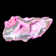 Pinkish Electroplated Agate Quartz geodes 39/55g in sunlight - Rocks and Things Store