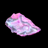 Pinkish Electroplated Agate Quartz geodes 39/55g in sunlight - Rocks and Things Store